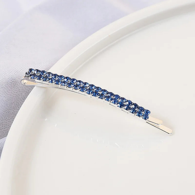 2020 New Elegant Rhinestone Hairpins Women Girls Hair Clips Pin Accessories Hair Ornamen detail view