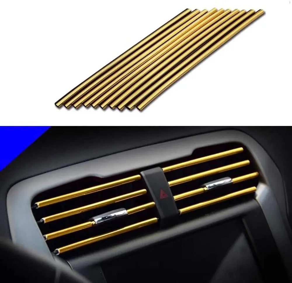 10 Pcs Car Air Vent Grille Decoration Trim Sticker U Style Air Conditioner Outlet Decora detail view