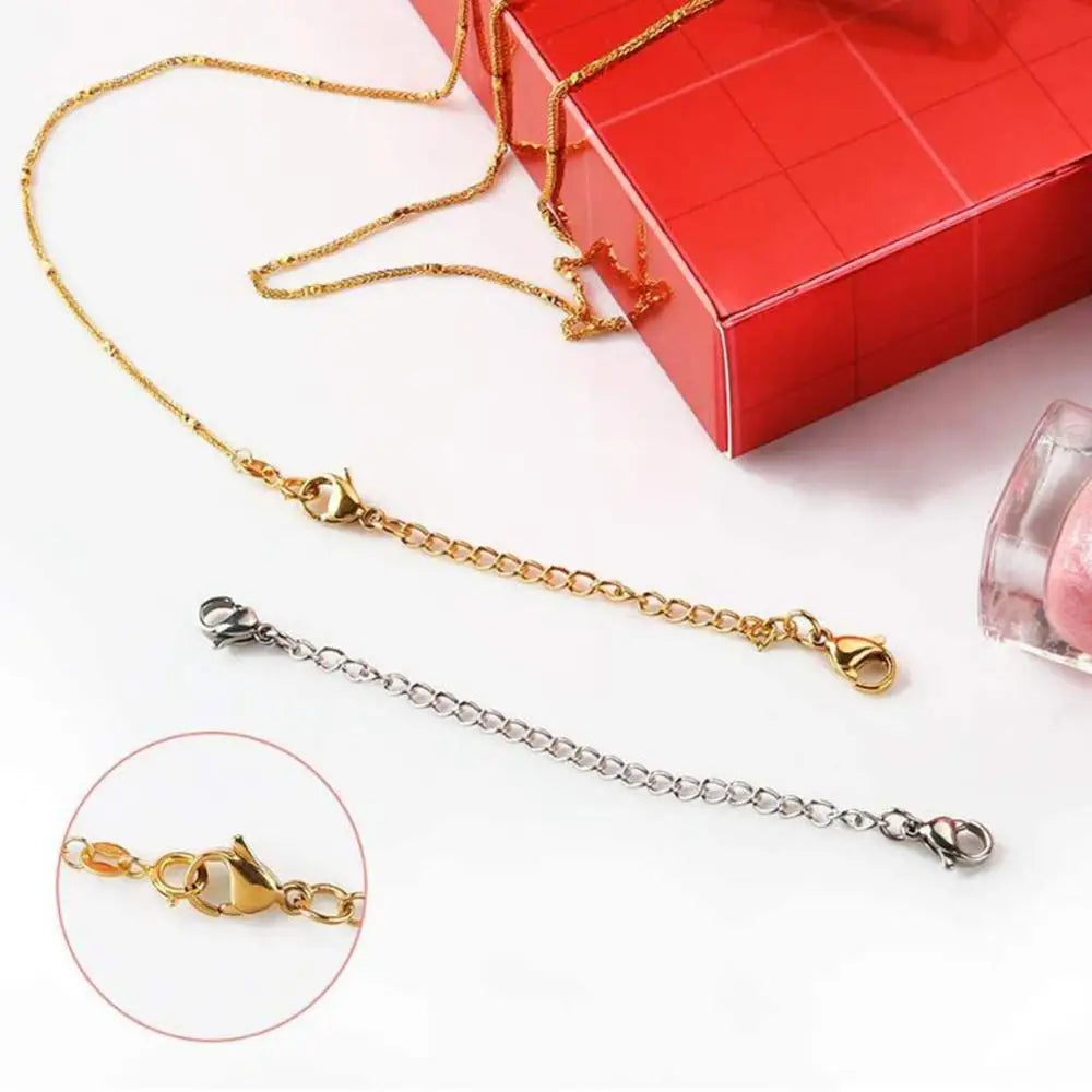 Stainless Steel Extender Chain Set for Necklace Bracelet | DIY Jewelry Making Suppl additional angle