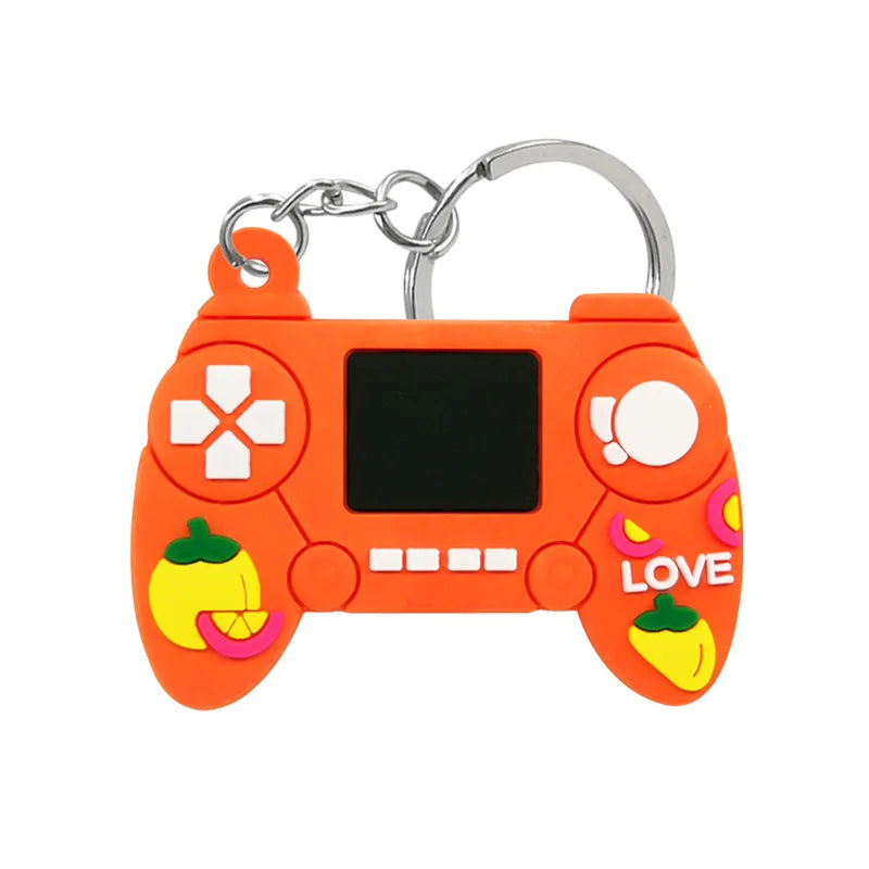 1PCS PVC new style Game Machine Keychain & Keyring Cute Gamepad Joystick Key Chain Key close-up view