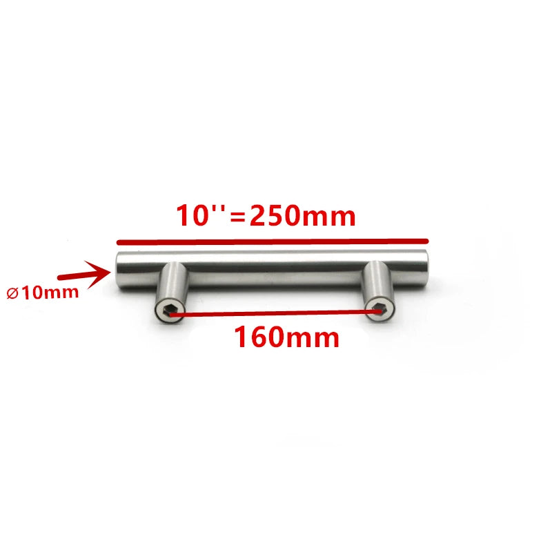 Modern Gold Brushed Straight Cupboard Handles Knobs alternate view