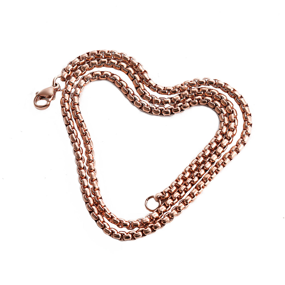 Stainless Steel Figaro Pearl Chain Necklace | Unisex Pendant Jewelry lifestyle view