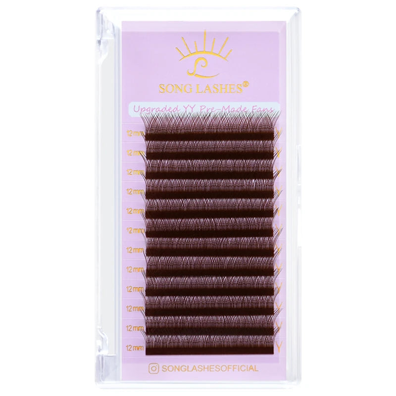 Y Shape Premade Fans Eyelash Extensions | 2D YY Lashes for Salon Use alternate view