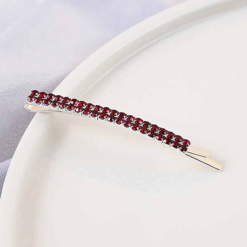 2020 New Elegant Rhinestone Hairpins Women Girls Hair Clips Pin Accessories Hair Orna lifestyle view