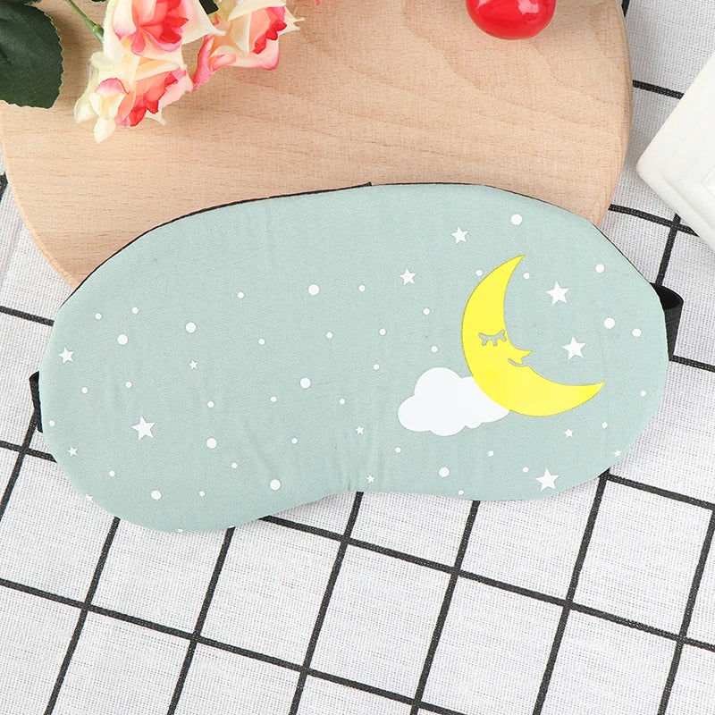 Sleep Mask Eye Cover | Cartoon Travel Sleep Aid close-up view