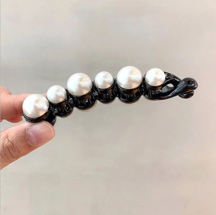 Fashion Pearls Hairpins Hair Clips Jewelry Banana Clips Headwear Women Hairgrips Girl Ponytail Barrettes Hair Pins Accessorie