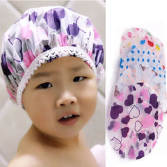 New cartoon children's bath hair moisture-proof cap shower cap waterproof shower hair cap