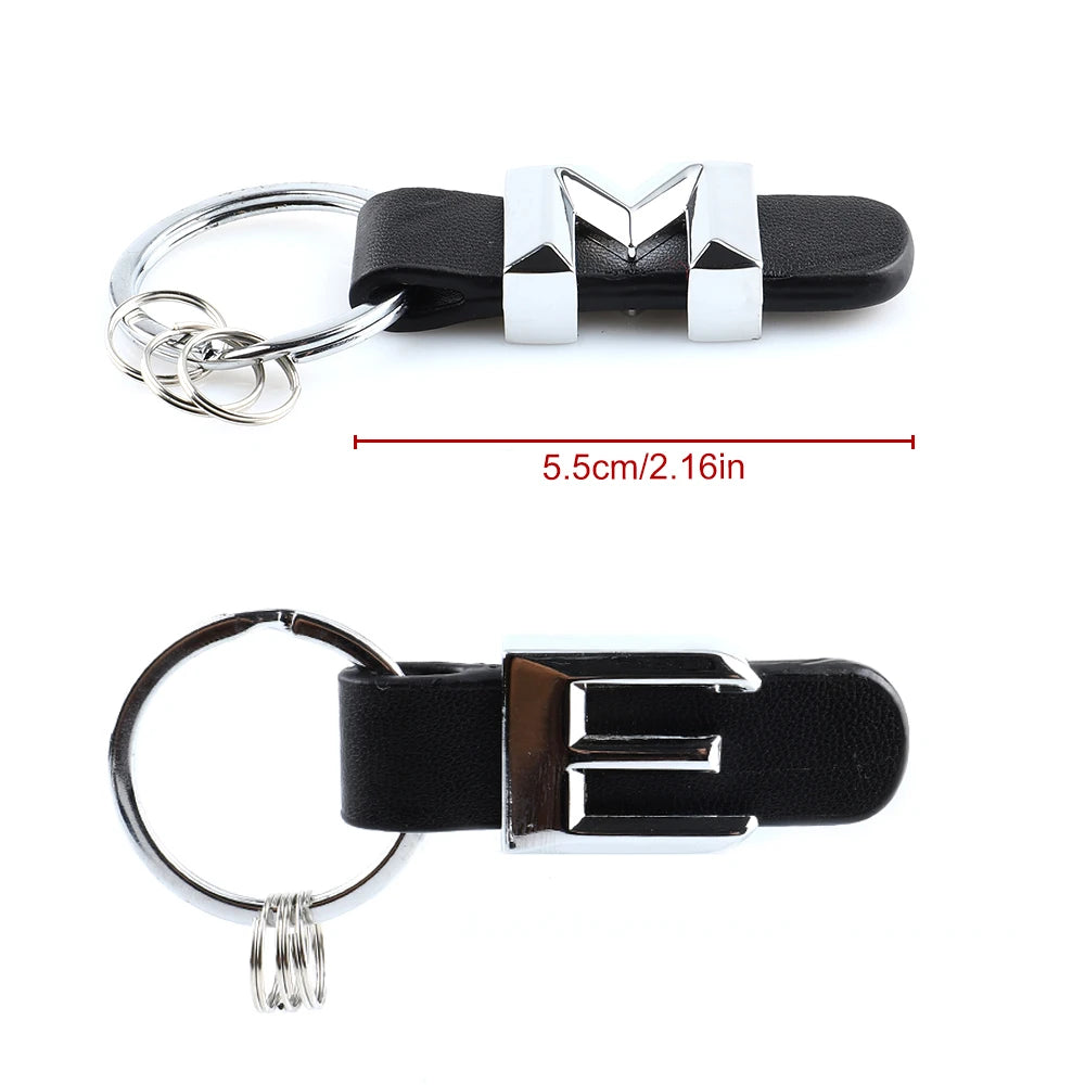 DSYCAR 3D Car Key Chain Metal Letter Leather Strap Keychain | Premium Key Ring for Me alternate view