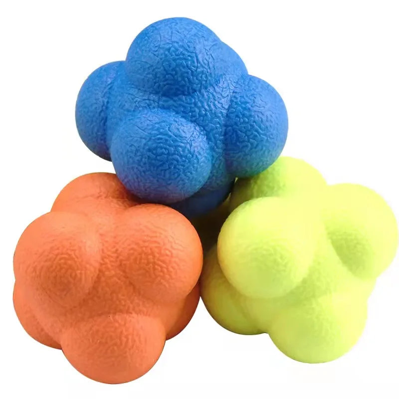 Hexagonal Reaction Ball | Reflex & Agility Training Ball for Sports additional angle