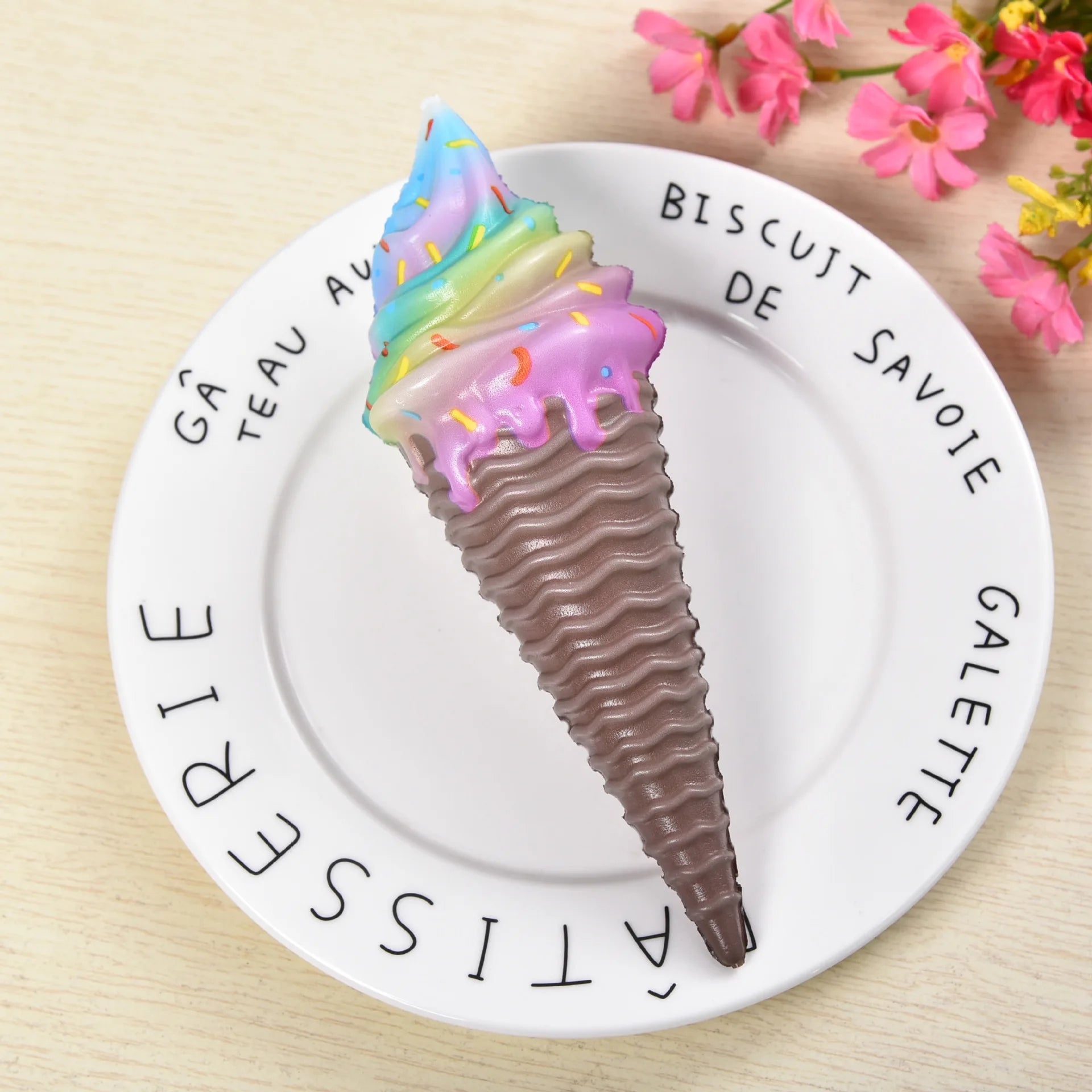 Colorful Ice Cream Squishy Toy | Slow Rising Stress Relief Squeeze alternate view