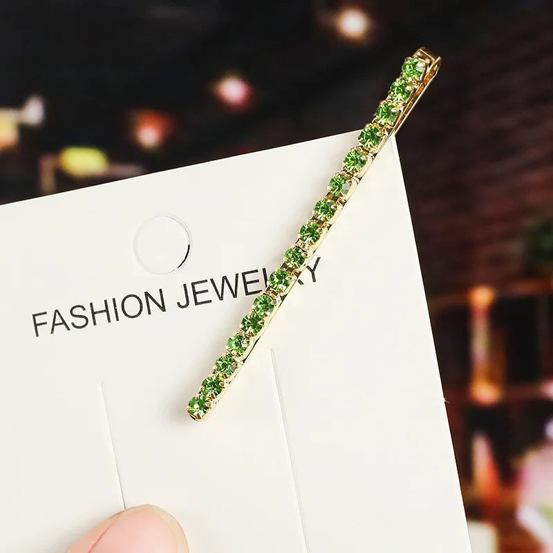 2020 New Elegant Rhinestone Hairpins Women Girls Hair Clips Pin Accessories Hair Ornam close-up view