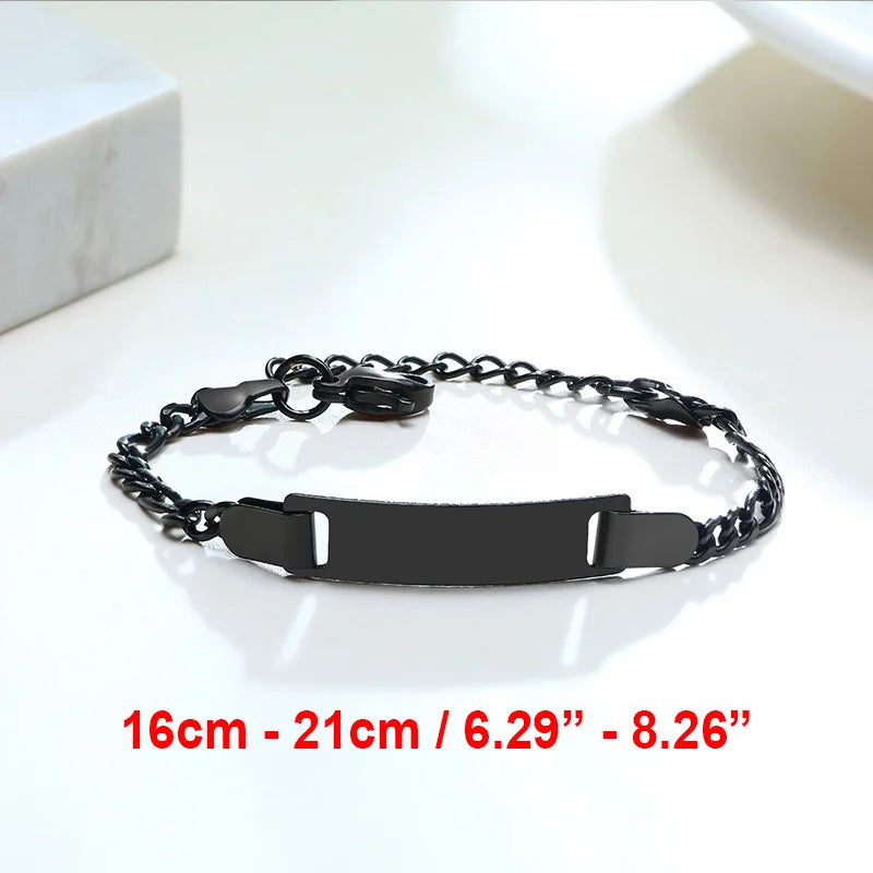 Personalized Baby Bracelet Gift | Custom Stainless Steel Name Bracelet additional angle
