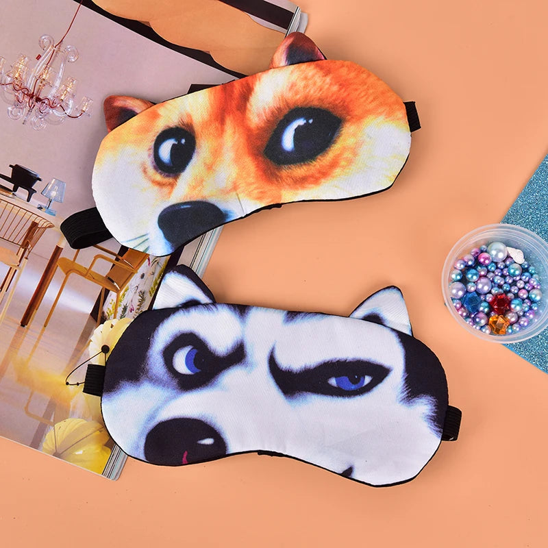 Cute Cat Dog Sleep Mask | Soft Eye Cover for Natural Sleeping detail view