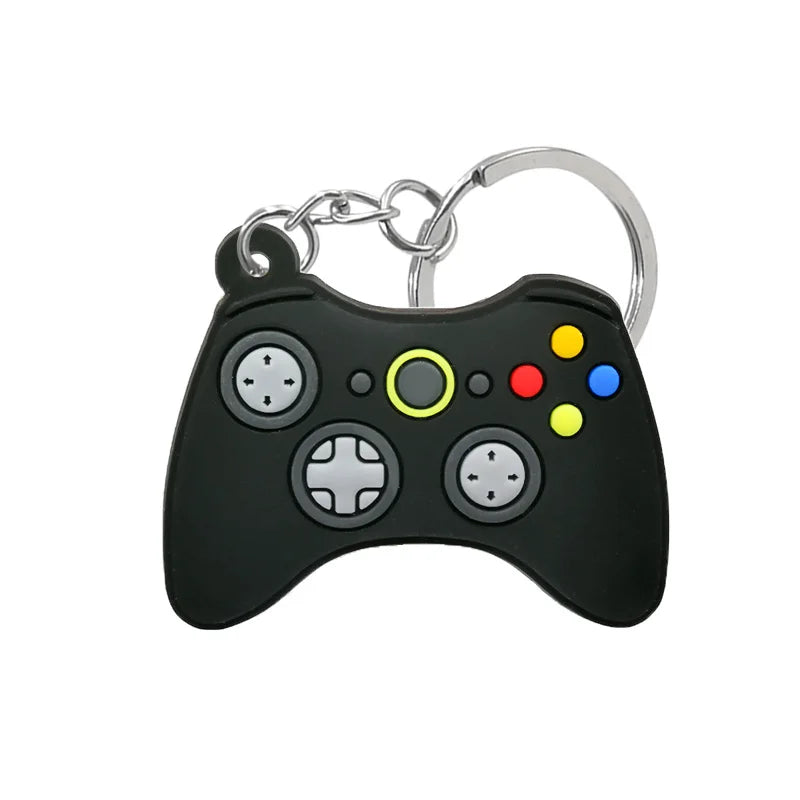 1PCS PVC new style Game Machine Keychain & Keyring Cute Gamepad Joystick Key Chain Key close-up view