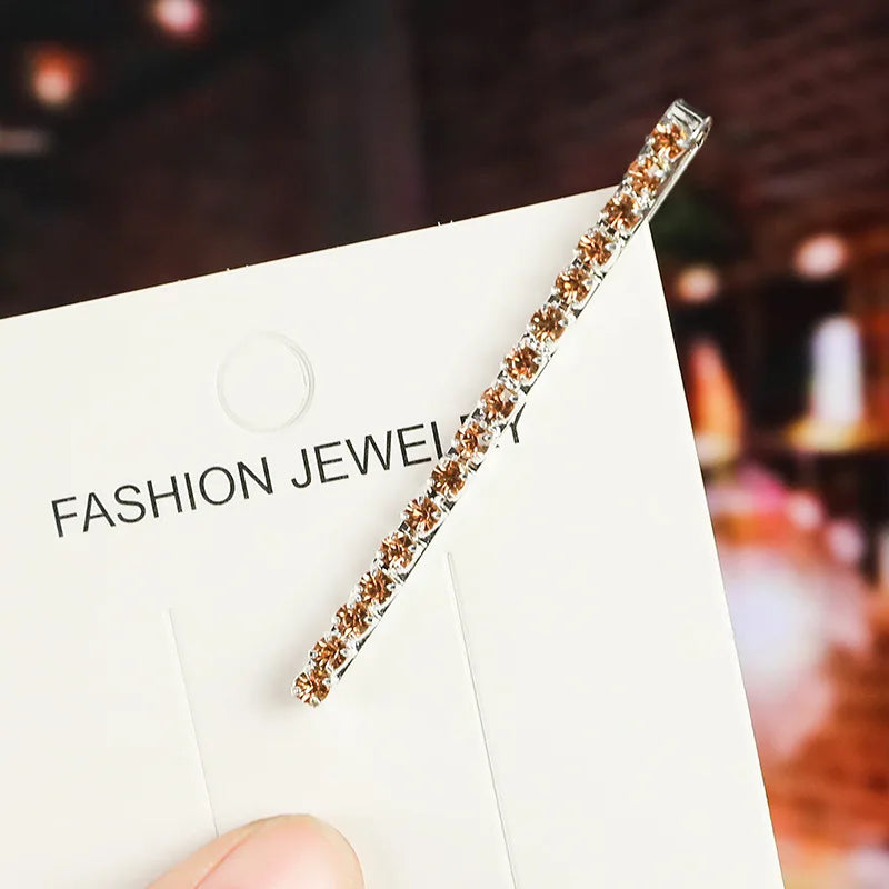 2020 New Elegant Rhinestone Hairpins Women Girls Hair Clips Pin Accessories Hair Ornamen detail view
