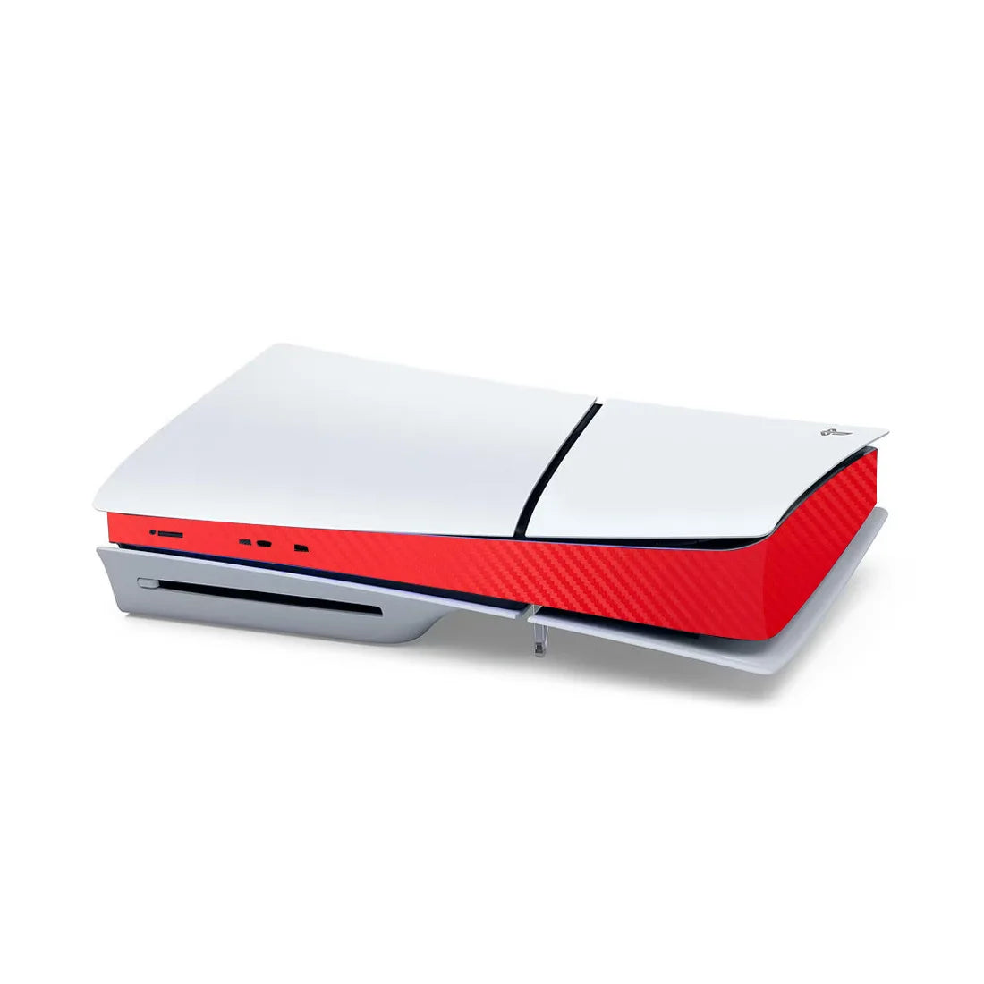 For Sony PS5 Slim Console Carbon Fiber Skin Cover Sticker Host Center Decals Game Con alternate view