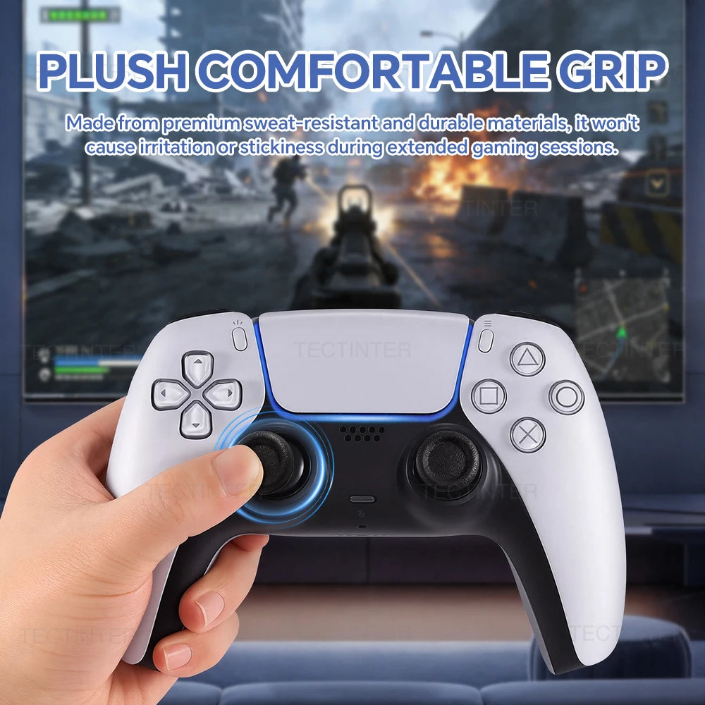 Plastic Non-slip Thumb Grip Caps | Wearproof Joystick Covers for PS4 PS5 Controller lifestyle view