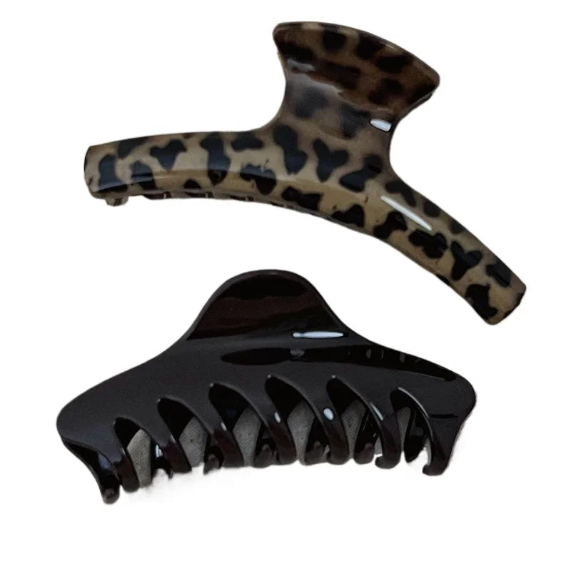 Women Elegant Geometric Catch Clamp Hairgrip Hold Hair Styling Accessories 2Pcs Vintage detail view