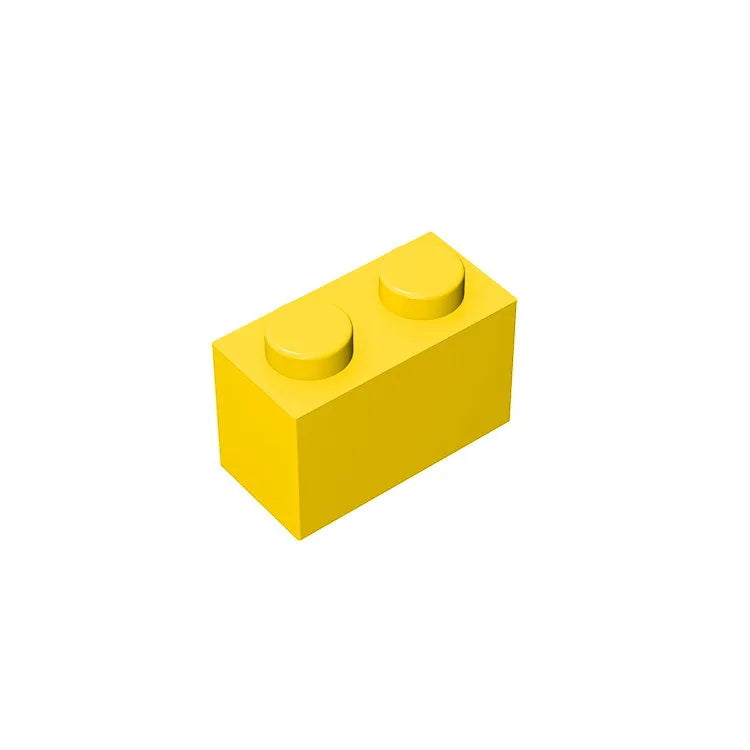 Educational Assemblage Gobricks Brick 1 x 2 without Bottom Tube | Compatible with Leg alternate view