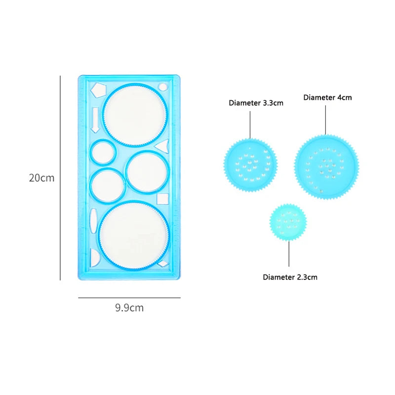 Creative Geometry Spirograph Drawing Stencils Set Painting Template Art Crafts Kids E lifestyle view