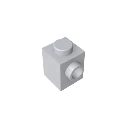 Gobricks GDS-635 BRICK 1X1 W. 1 KNOB | Single Side Bump Building Block Compatible wit alternate view