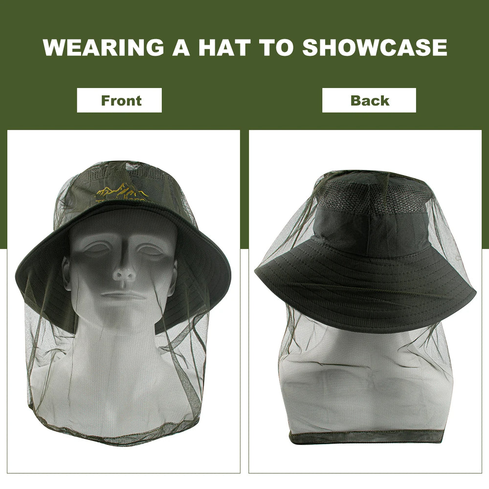Ultra Large Mosquito Head Net | Premium Insect Face Protector for Outdoor Camping alternate view