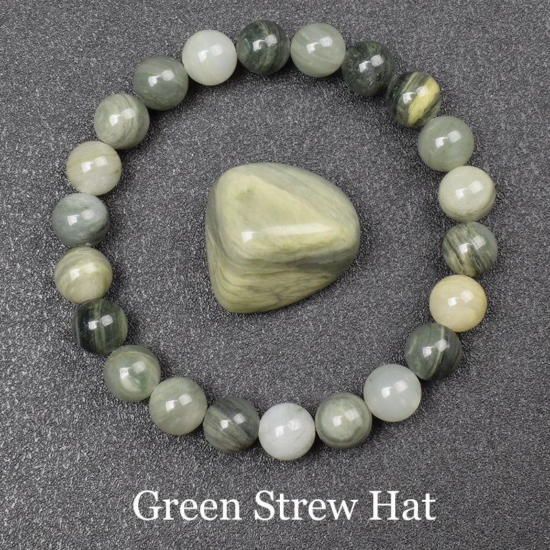 Natural Black Agates Beads Bracelet Women Men Genuine Black Onyx Natural Stone 6mm 8m lifestyle view