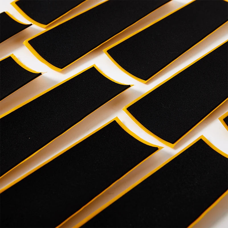 10Pcs Black Foam Fingerboard Grip Tape | Non-slip Deck Stickers 38x110mm detail view