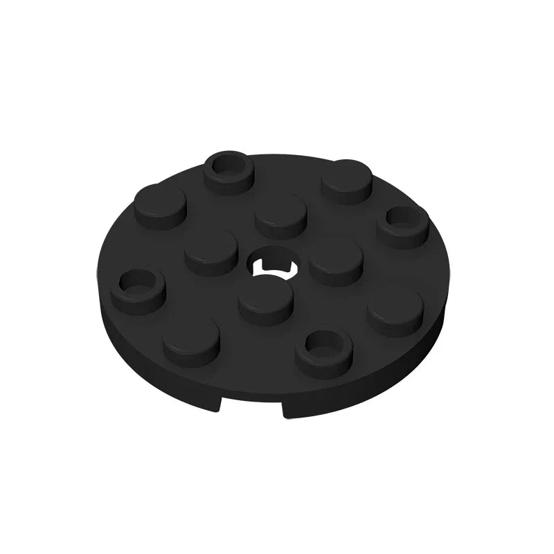 Gobricks GDS-841 Round Plate 4x4 with Hole | Compatible Building Block for DIY Creations detail view