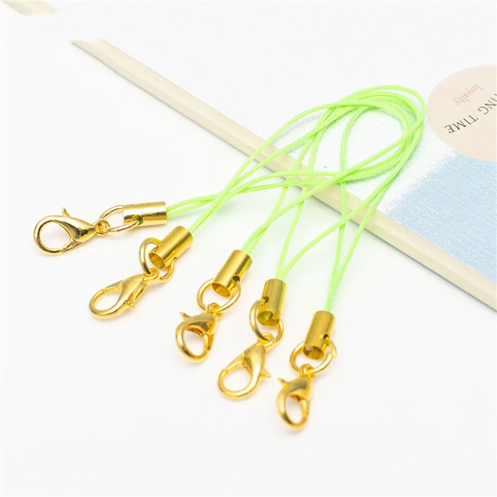50pcs Cell Phone Lanyard Strap String Mobile Hook With Lobster Clasp Ring Keychain Fo lifestyle view