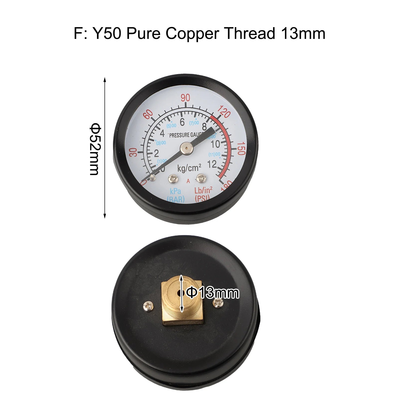 1pc Pressure Gauge for Air Compressor | Power Tool Replacement Accessory detail view