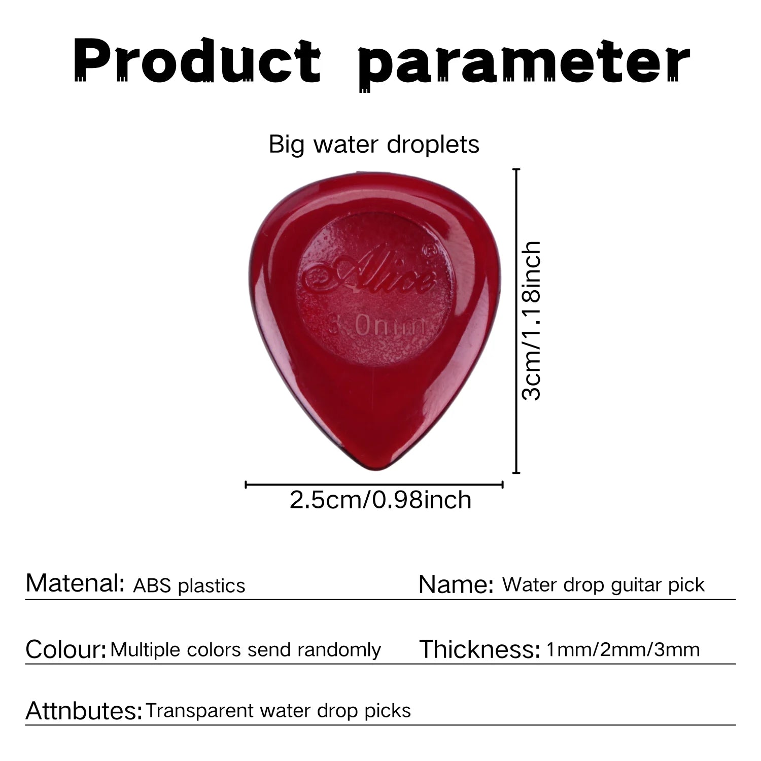 15pcs Color Guitar Pick 1mm/2mm/3mm - Three Thickness Groove Anti-Slip - Suitable for alternate view