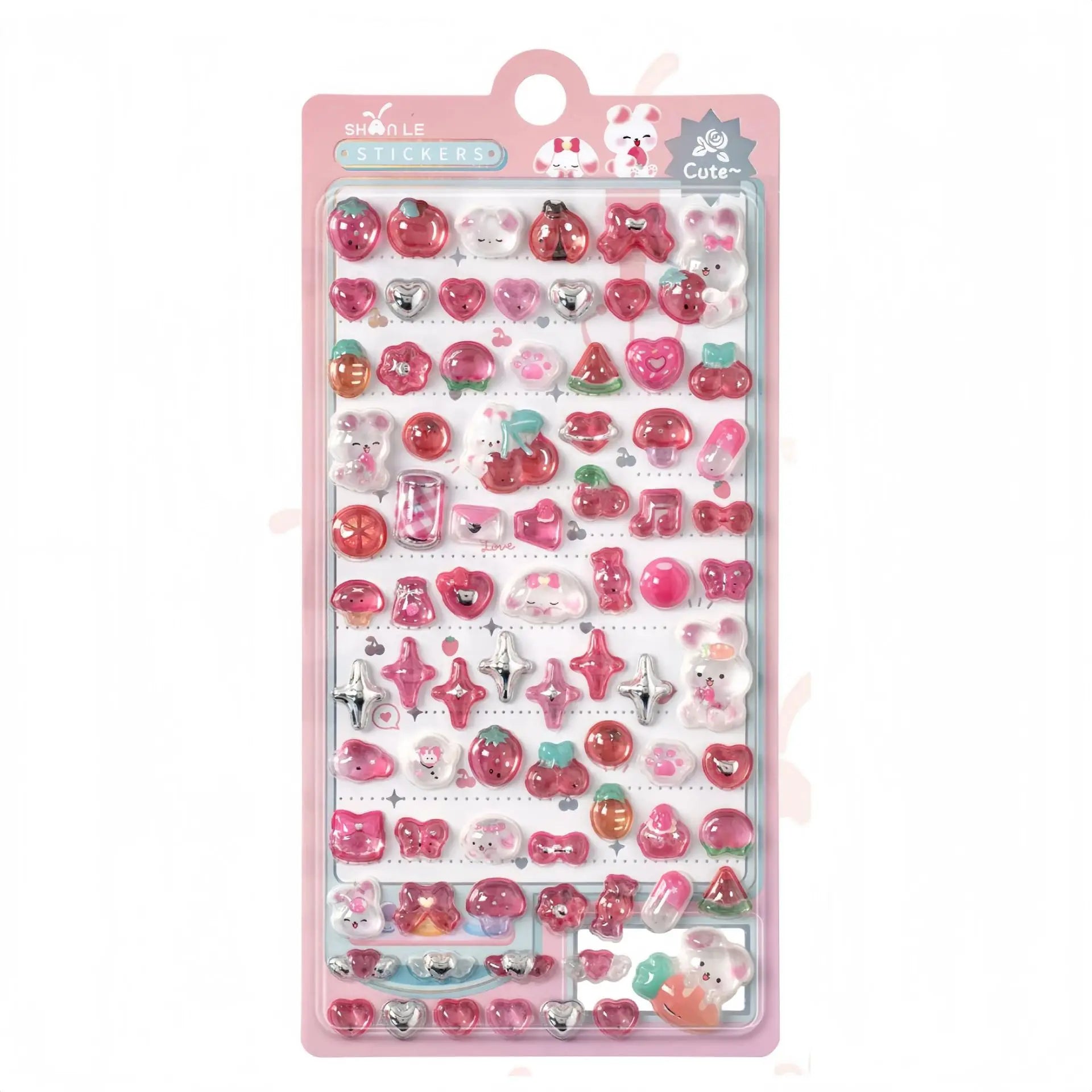 3D Food Stamping Seal Sticker | Japanese Anime Decorative Craft Stickers for Kids close-up view