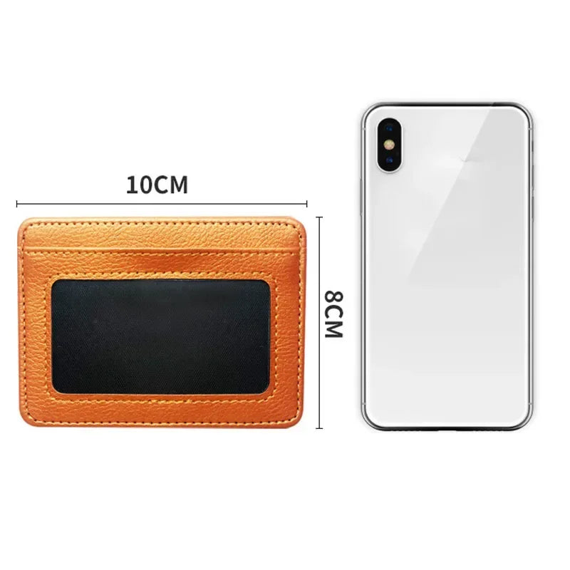 Thin PU Leather Mini Wallet | Slim Bank Credit Card Holder for Men lifestyle view