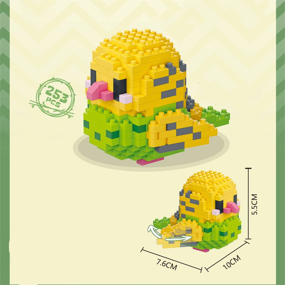 Cute Bird Building Blocks Set | Creative Educational Toy for Teens and Adults lifestyle view