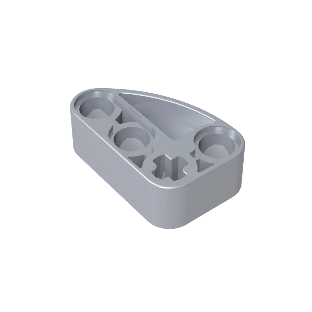 Gobricks GDS-2016 Technical Beam 2 x 3 L-Shape with Quarter Ellipse Thick | Building B close-up view