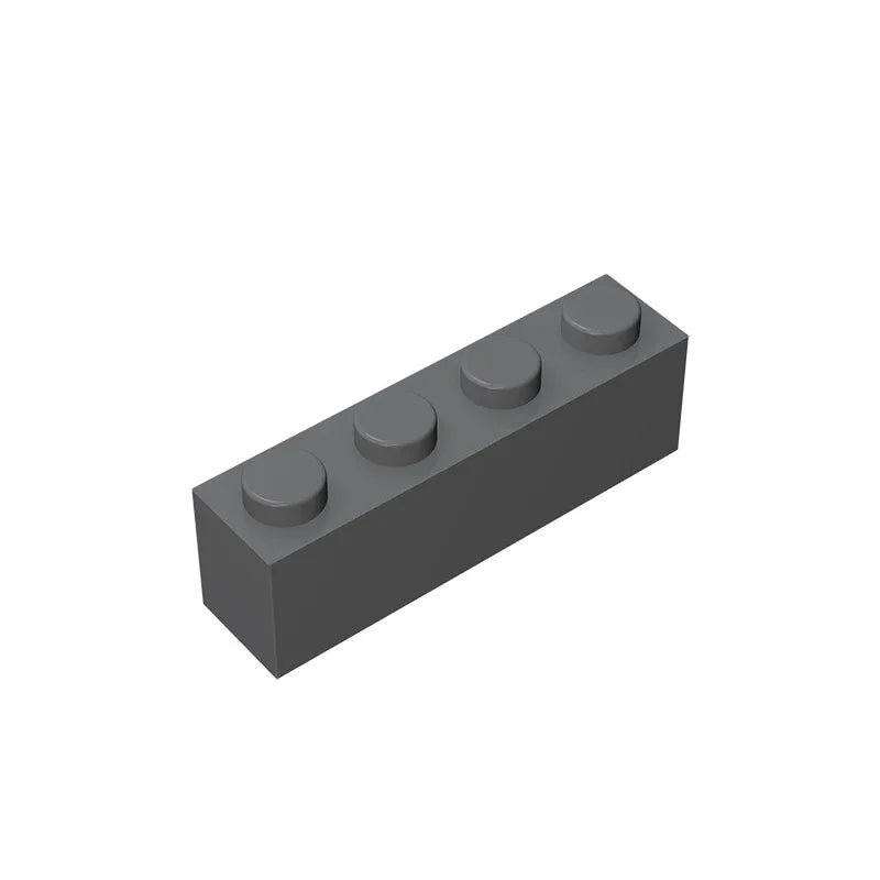 Gobricks GDS-534 Brick 1 x 4 without Bottom Tubes | Compatible Building Block Set close-up view