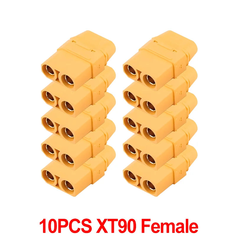 XT90 Plugs Male Female Connectors Copper Bullet Wire Connectors Welding Terminal Po additional angle