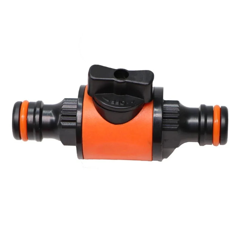 /2PCS Equal Garden Hose Shut Off Valve Fitting Plastic Tubing Tap Adapter Quick Joi additional angle