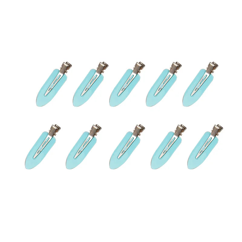 10pcs/set No Crease Basic Hair Clips For Women Girls Hair Styling Makeup No Bend Ha additional angle
