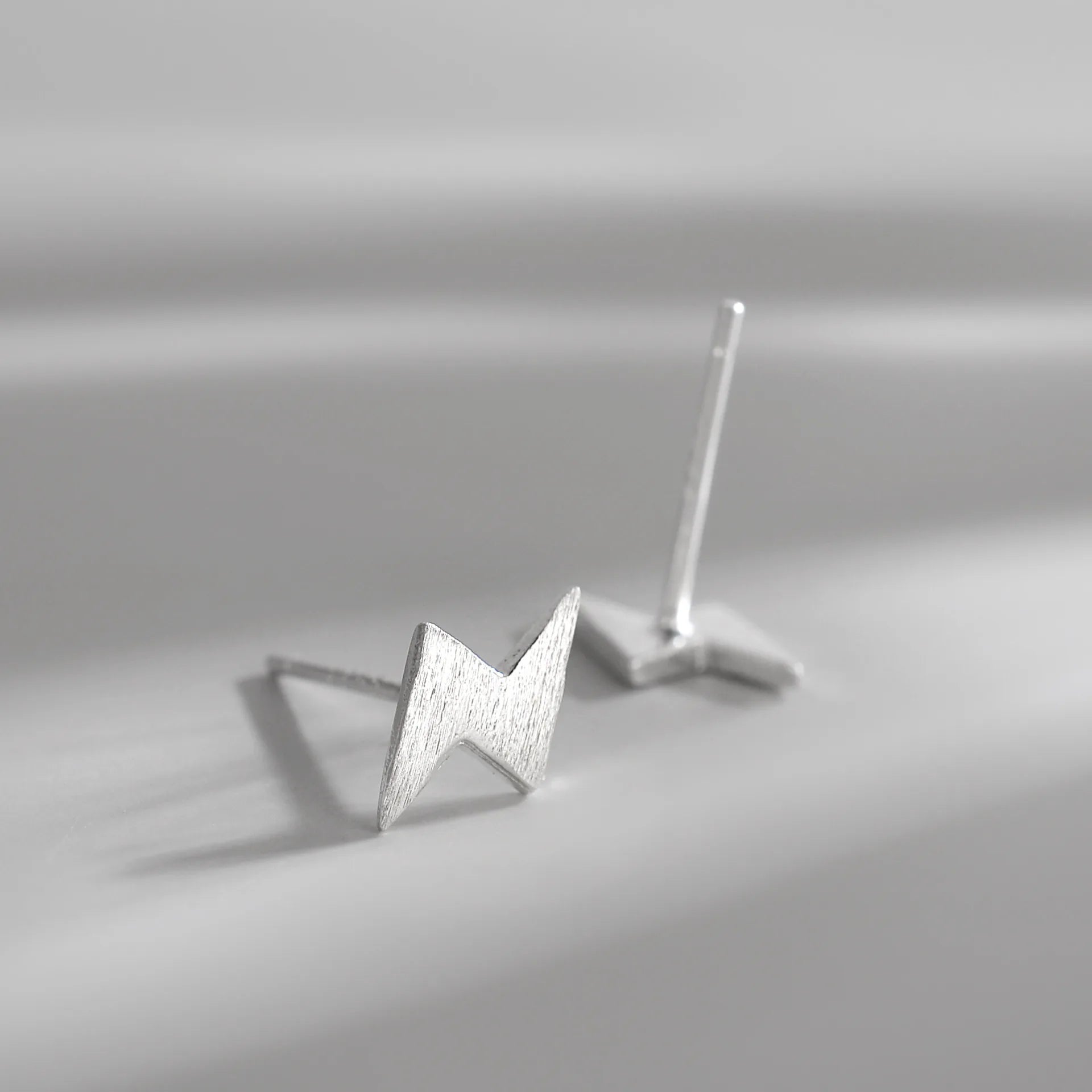 925 Silver Needles Lovely Mini Stud Earrings Women Cute Heart Star Moon Daisy Christma close-up view