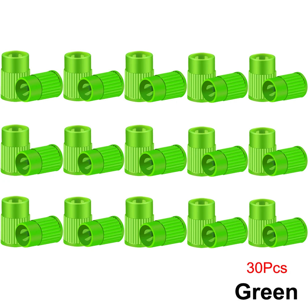Plastic Tire Valve Caps Built-in Valve Core Remover Tool Universal Stem Covers for Ca alternate view