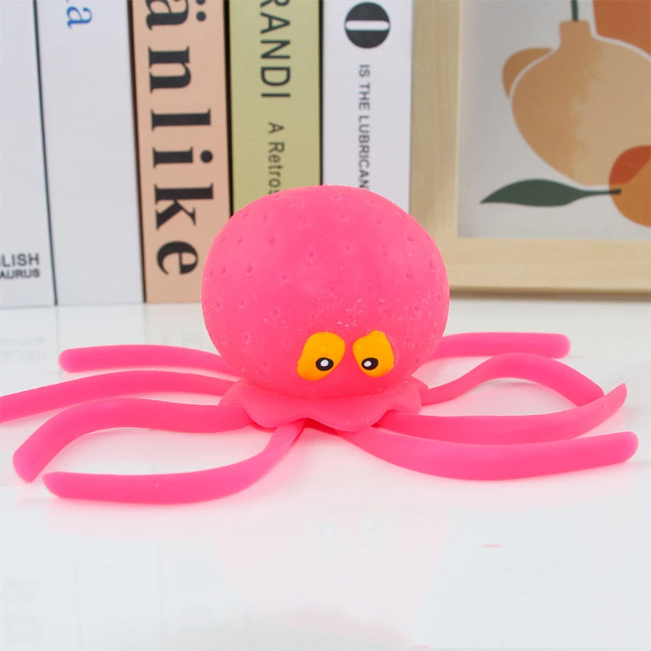 Bath Toys Sponge Water Absorbing Octopus Squeezing Stress Relief Toys Summer Swimming Pl detail view