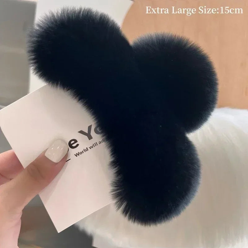Hair Furry Claw Accessories for Women Clip Pinzas Para El Pelo Korean Fashion Headband Clips Pin Pinzas Pelo Hairclip Haarklem