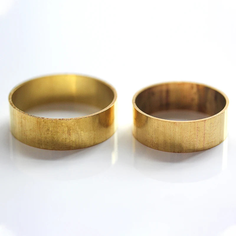 Brass Ferrules Hoop Ring Sleeve | Copper Alloy Connector for Home DIY close-up view
