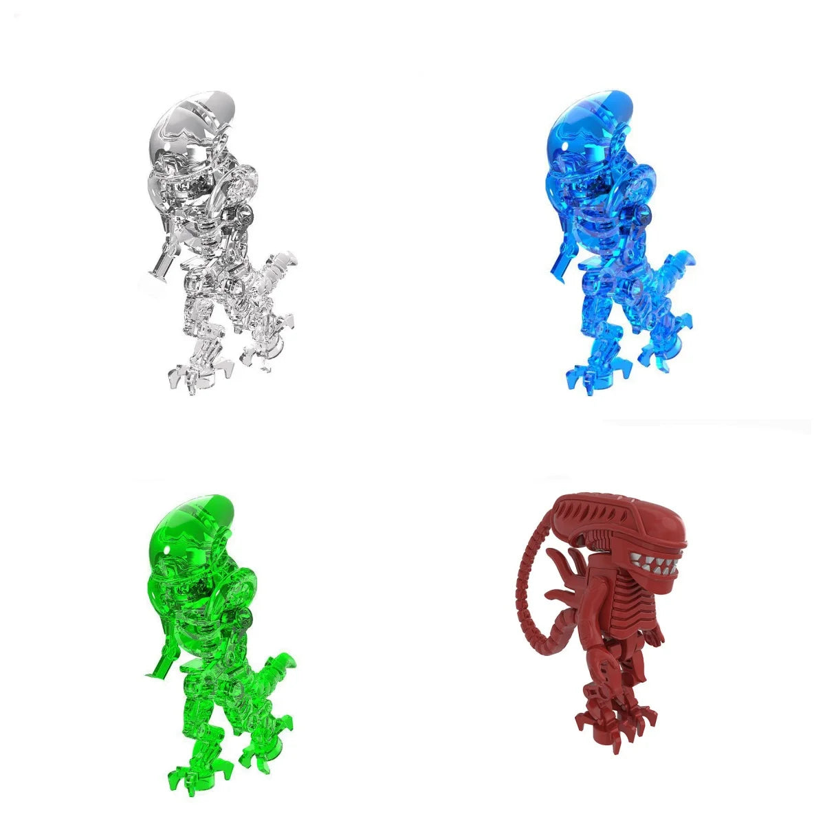 Alien Robot Monster Building Blocks | Creative Horror Movie Building Toy Set