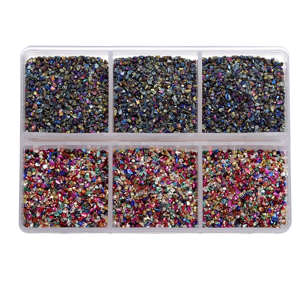 30g/Box Crushed Glass Stones Resin Filling Irregular Broken Stone for DIY Epoxy Resin alternate view