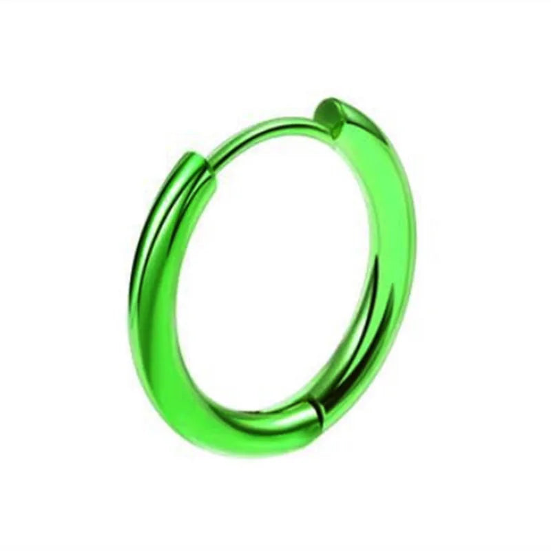 Stainless Steel Huggie Hoop Earrings | Unisex Cartilage Helix Tragus Jewelry lifestyle view