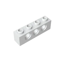Gobricks GDS-625 Technical Brick 1x4 3-Hole | Compatible with Lego 3701 alternate view