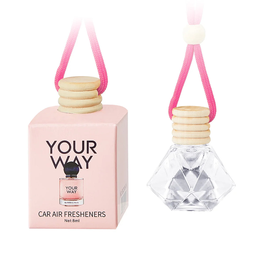 Car Perfume Bottle Air Freshener close-up view